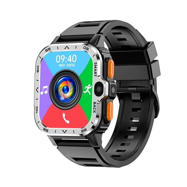 Smart Watch for Men with GPS, HD Dual Camera, 16/64GB Storage, 2G/4G SIM, NFC, Wi-Fi, Fast Internet Access