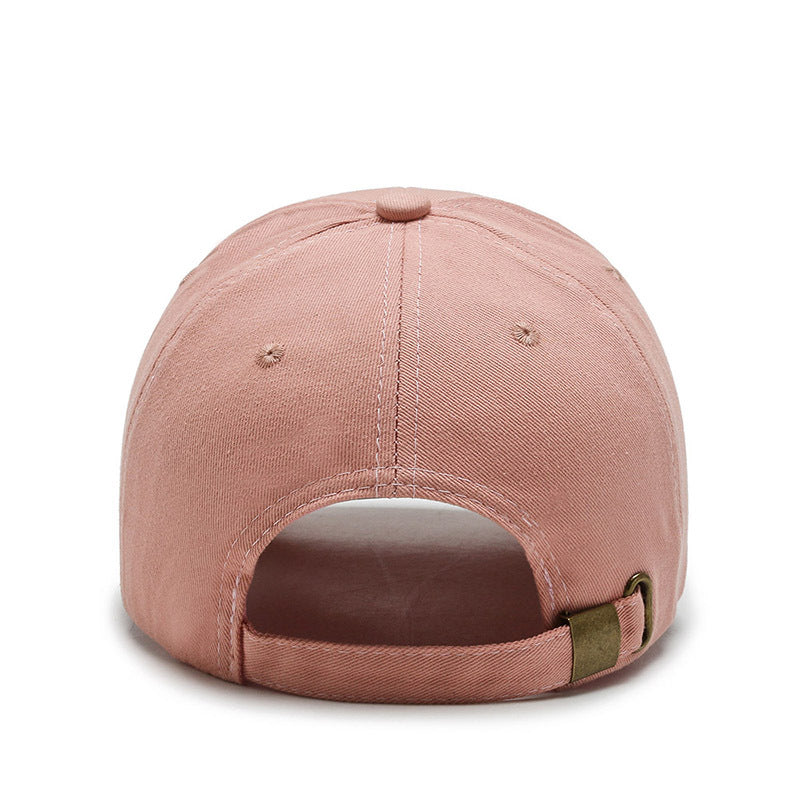 Smiley Face Embroidery Cotton Baseball Cap