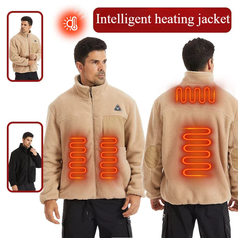 Soft Heated Winter Jacket - 4 Heat Zones, USB (For Men & Women)