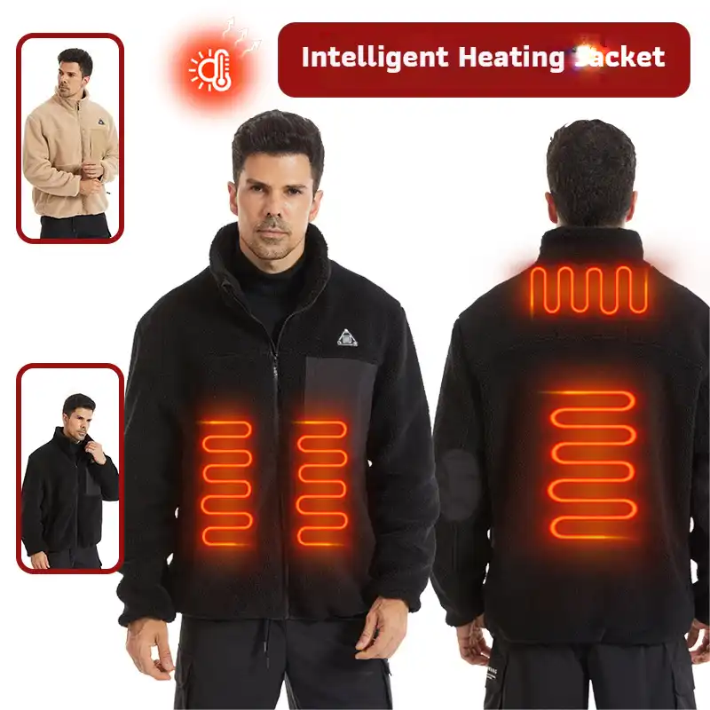 Soft Heated Winter Jacket - 4 Heat Zones, USB (For Men & Women)