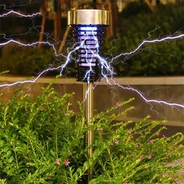 Solar-Powered Outdoor Mosquito Killer Lamp – Waterproof LED Garden Light & Insect Zapper for Patio, Yard & Camping