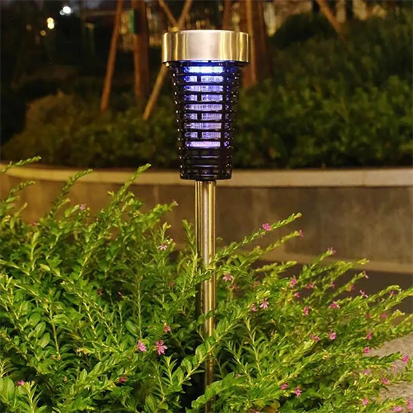 Solar-Powered Outdoor Mosquito Killer Lamp – Waterproof LED Garden Light & Insect Zapper for Patio, Yard & Camping