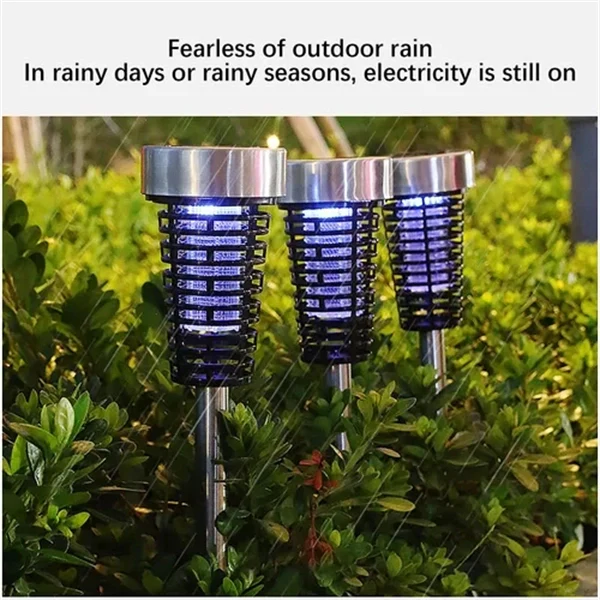 Solar-Powered Outdoor Mosquito Killer Lamp – Waterproof LED Garden Light & Insect Zapper for Patio, Yard & Camping