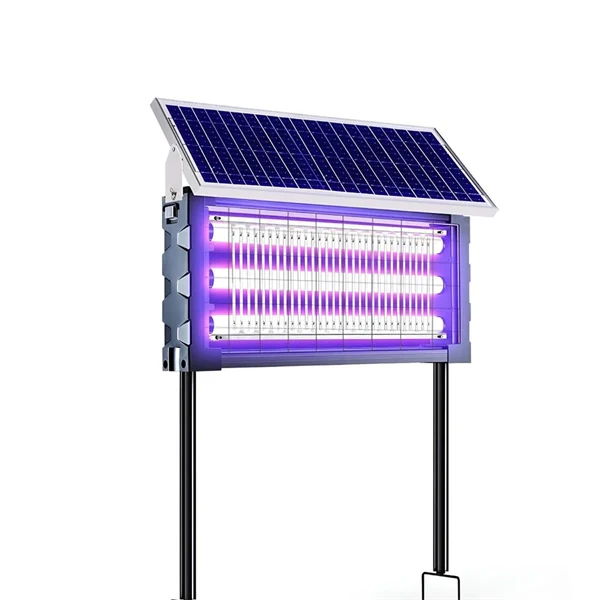 Solar-Powered UV Mosquito & Insect Zapper – Outdoor Electric Fly Trap for Garden, Yard & Patio