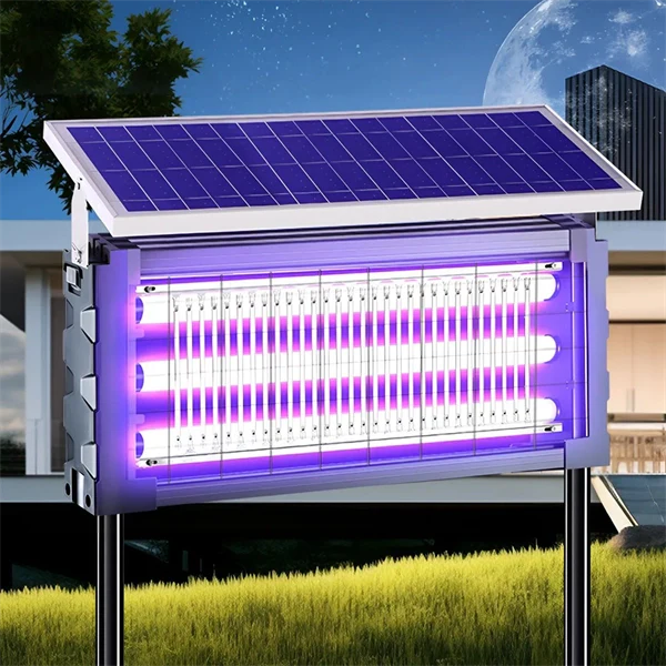 Solar-Powered UV Mosquito & Insect Zapper – Outdoor Electric Fly Trap for Garden, Yard & Patio