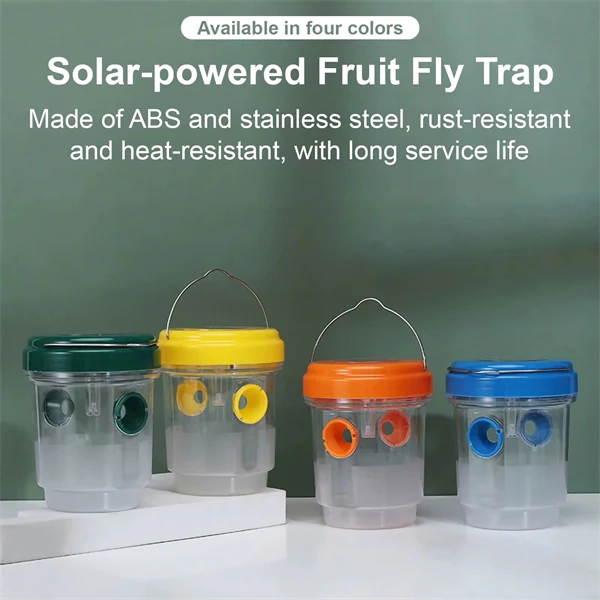 Solar-Powered Wasp & Bee Trap Light – Waterproof, Non-Toxic, Reusable Hanging Hornet Trap for Outdoor Garden Protection