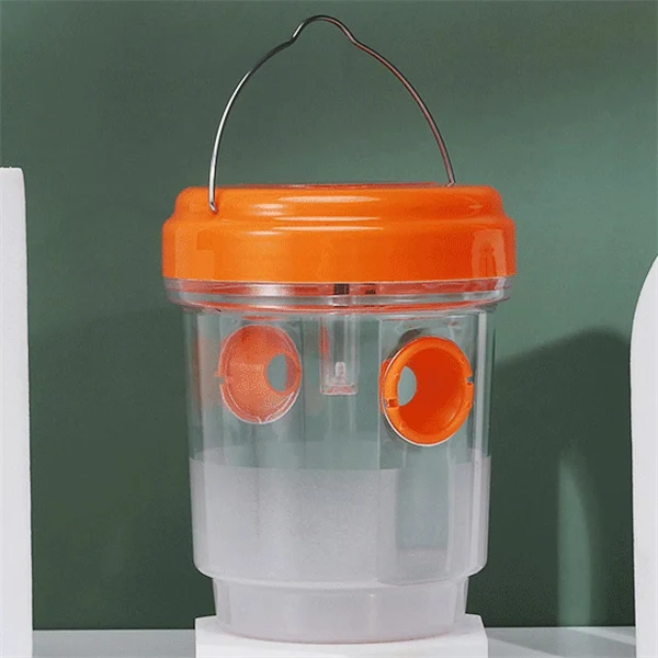 Solar-Powered Wasp & Bee Trap Light – Waterproof, Non-Toxic, Reusable Hanging Hornet Trap for Outdoor Garden Protection