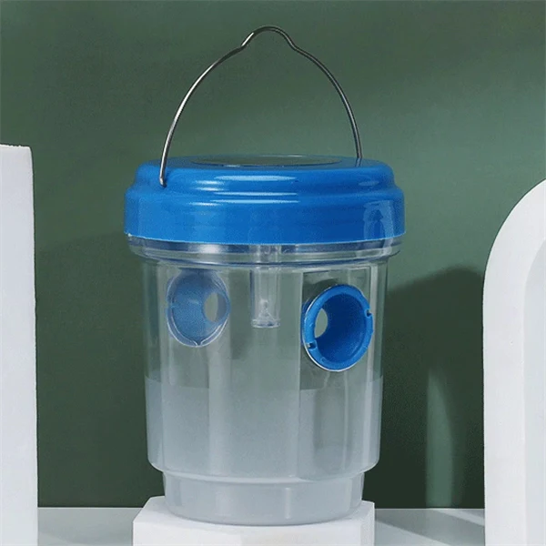 Solar-Powered Wasp & Bee Trap Light – Waterproof, Non-Toxic, Reusable Hanging Hornet Trap for Outdoor Garden Protection