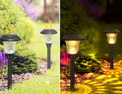 Solar LED Pathway Lights Outdoor-Stainless Steel