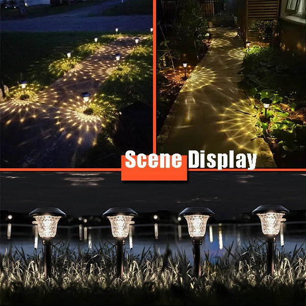 Solar LED Pathway Lights Outdoor-Stainless Steel