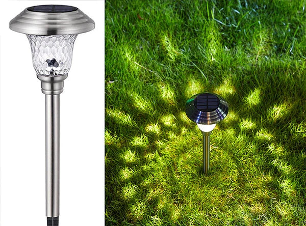 Solar LED Pathway Lights Outdoor-Stainless Steel