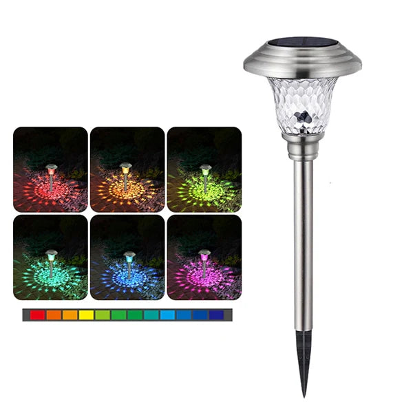 Solar LED Pathway Lights Outdoor-Stainless Steel