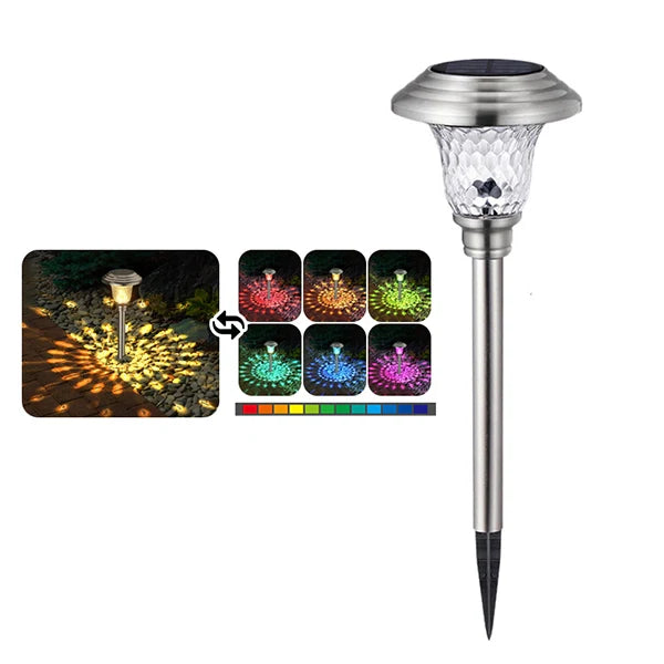 Solar LED Pathway Lights Outdoor-Stainless Steel