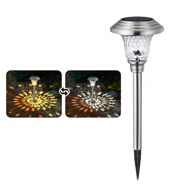 Solar LED Pathway Lights Outdoor-Stainless Steel