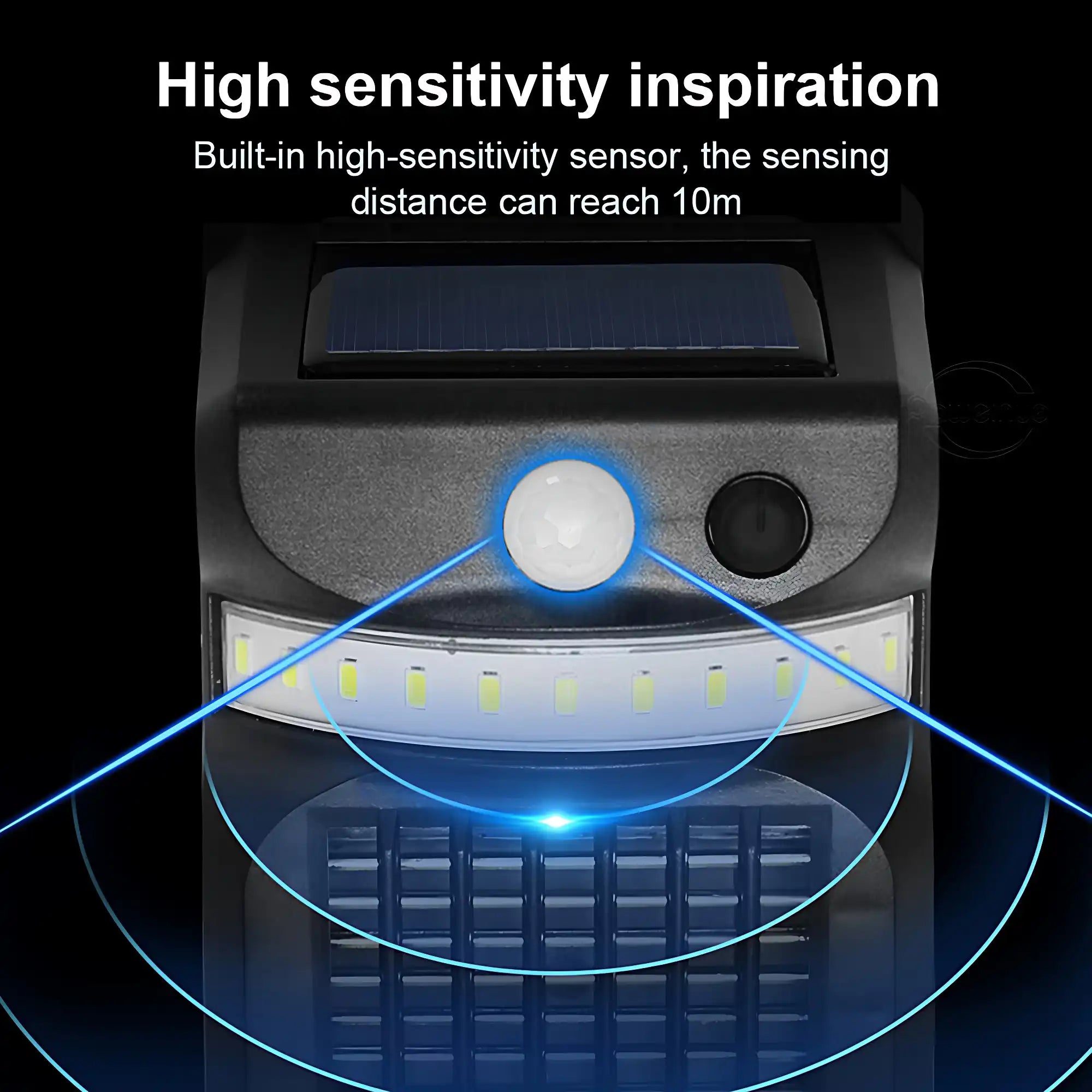 Solar Mosquito Zapper with Motion Sensor and 3-Color Garden Light