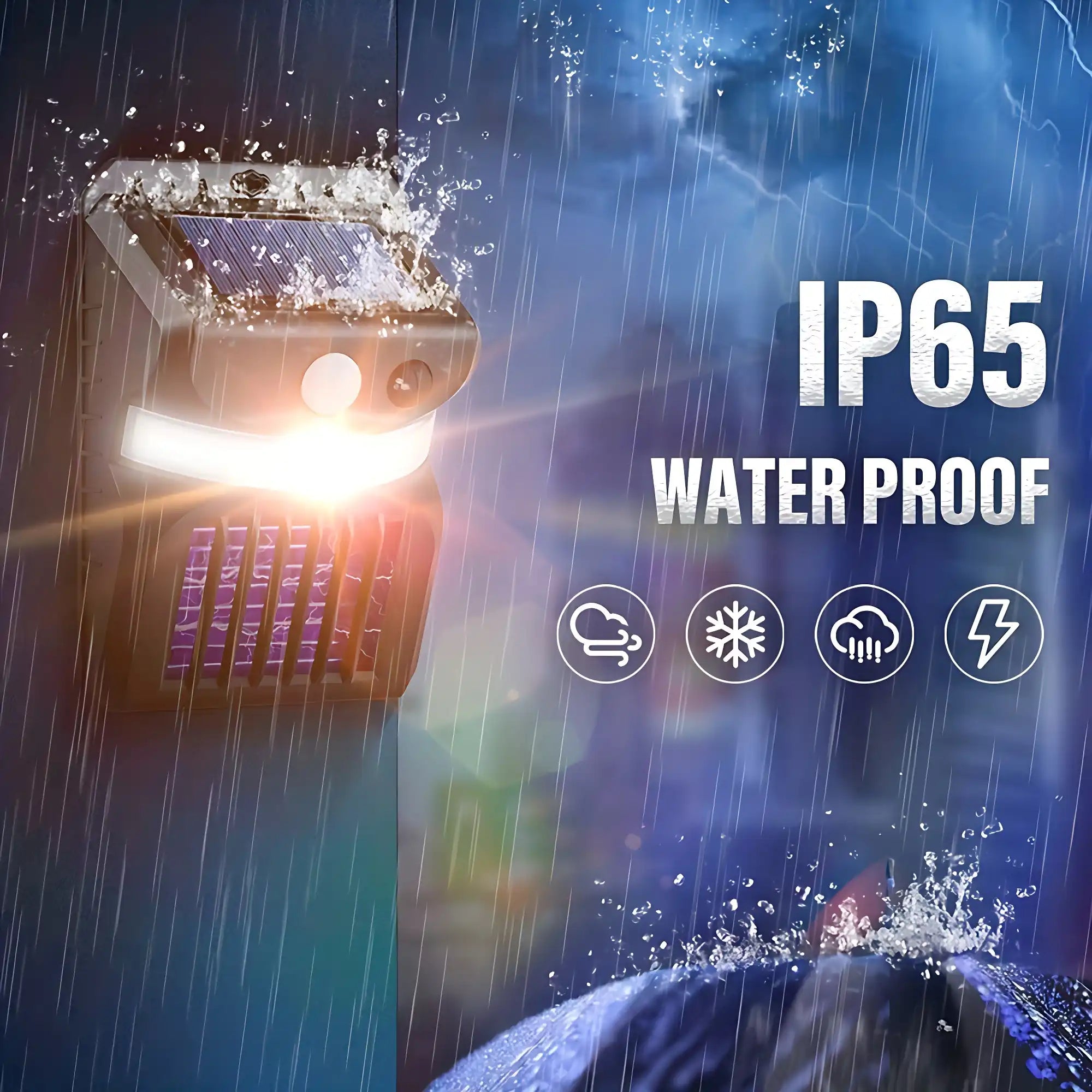 Solar Mosquito Zapper with Motion Sensor and 3-Color Garden Light