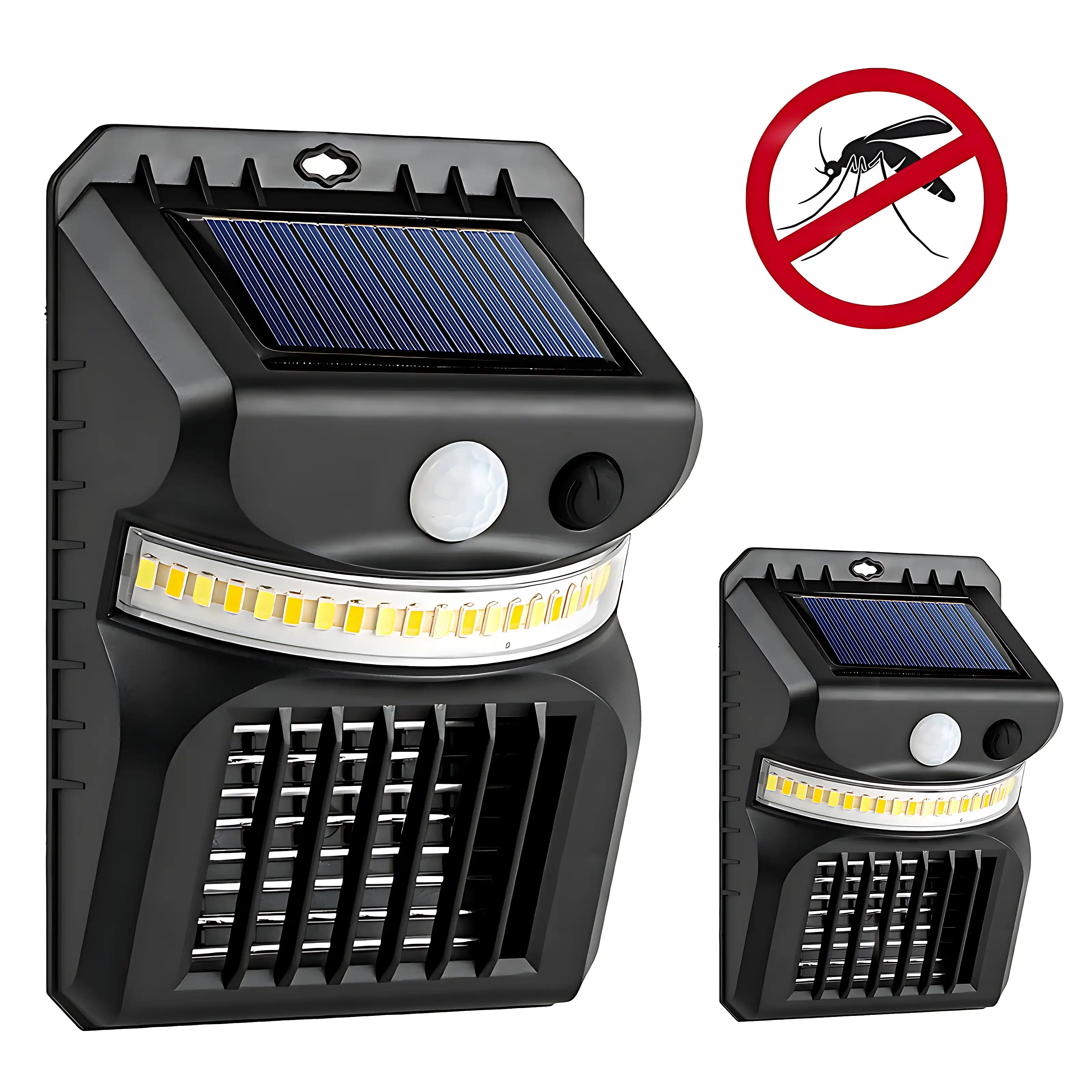 Solar Mosquito Zapper with Motion Sensor and 3-Color Garden Light