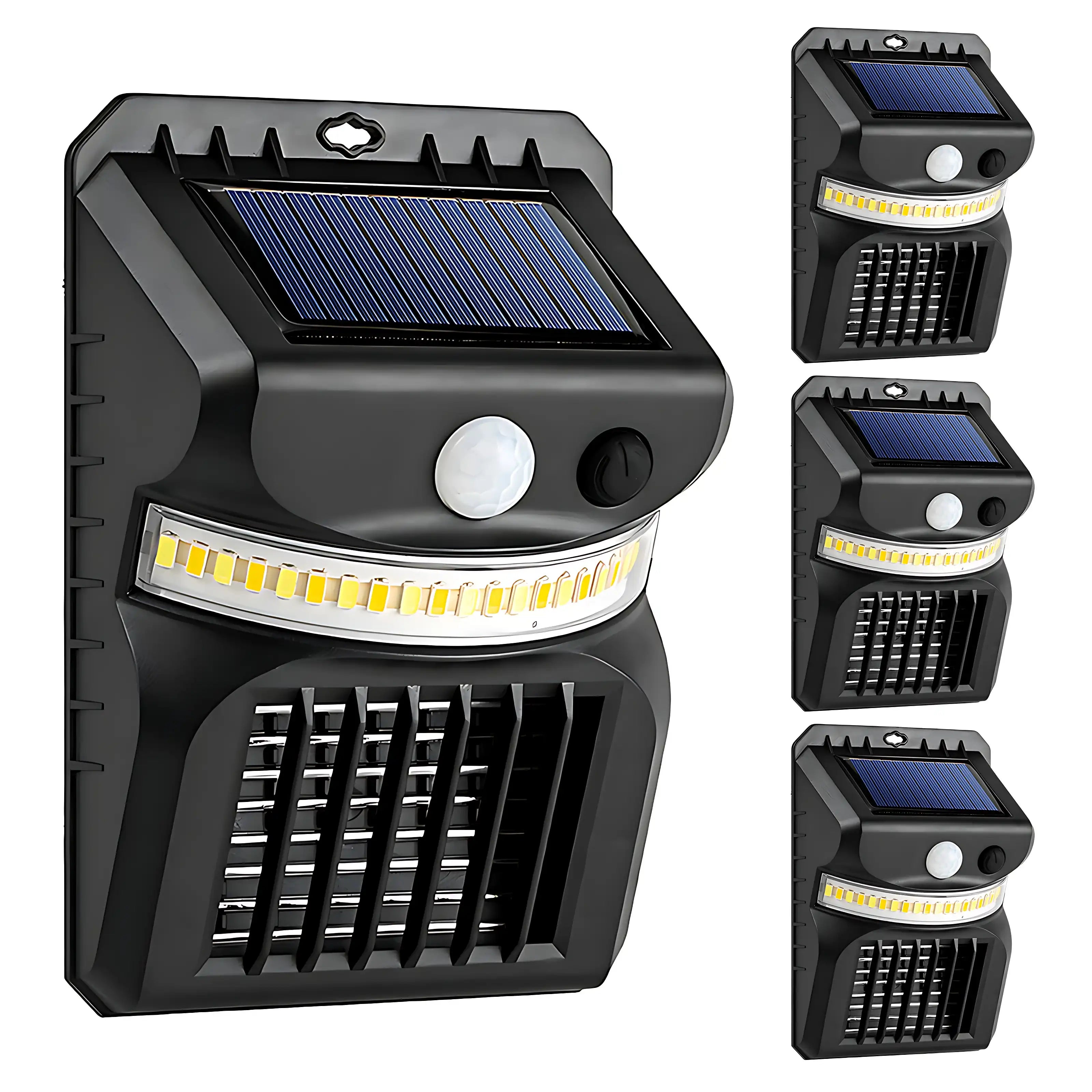 Solar Mosquito Zapper with Motion Sensor and 3-Color Garden Light