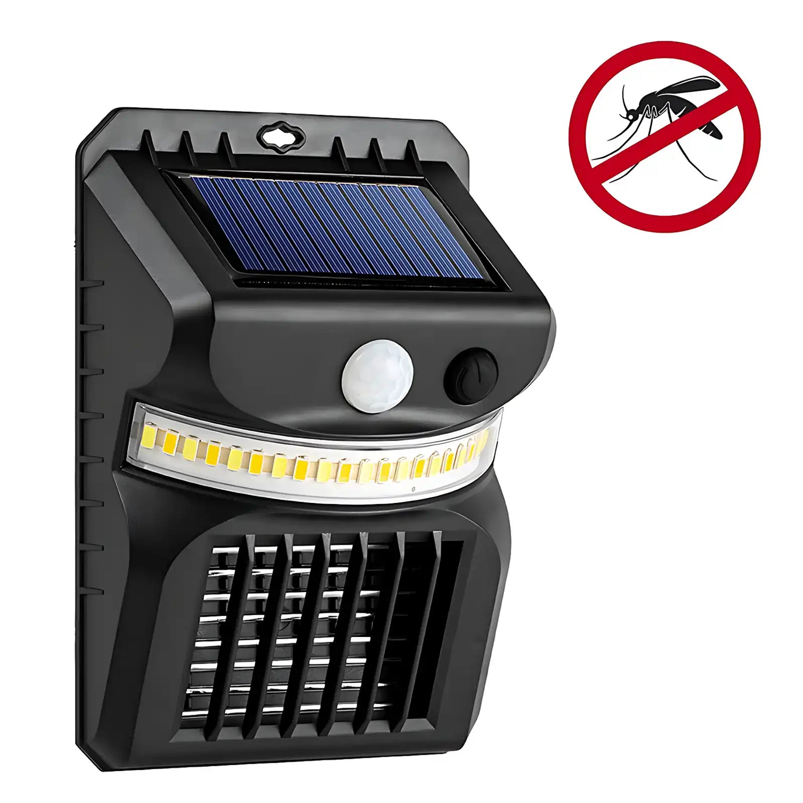 Solar Mosquito Zapper with Motion Sensor and 3-Color Garden Light