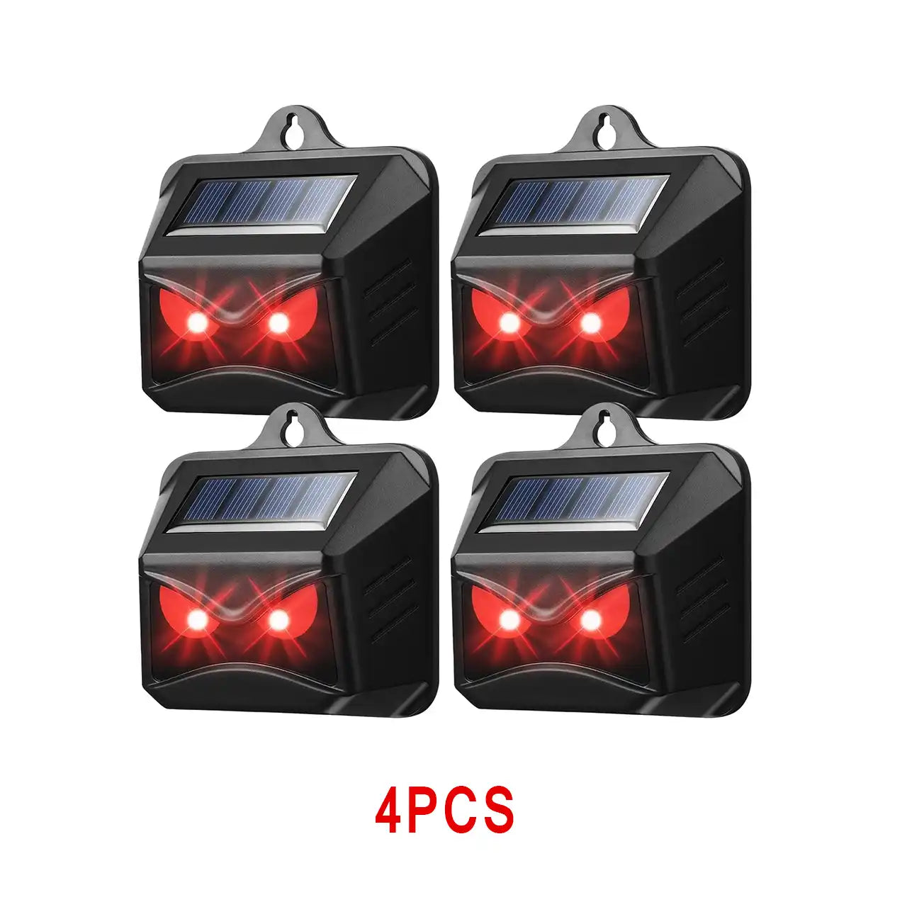 Solar Nocturnal Animal Repeller - With Red LED Light - For Skunk, Deer, Coyote, Fox, Raccoon, Cat, Garden, Yard, Farm Chicken Coop