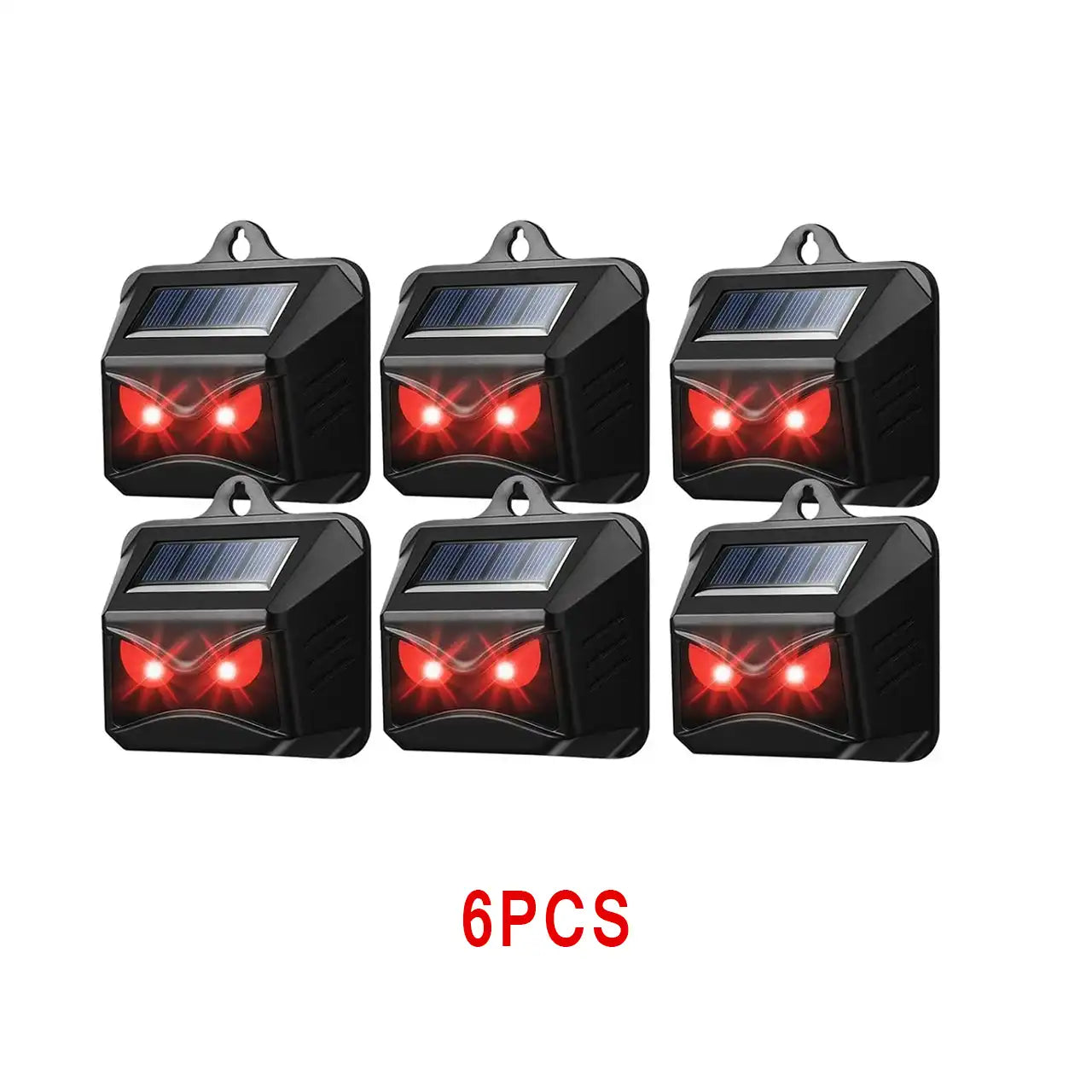 Solar Nocturnal Animal Repeller - With Red LED Light - For Skunk, Deer, Coyote, Fox, Raccoon, Cat, Garden, Yard, Farm Chicken Coop