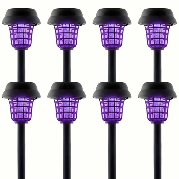 Solar Powered Waterproof Mosquito Killer Lamp – Outdoor Electric Fly Trap & Insect Zapper for Garden & Yard