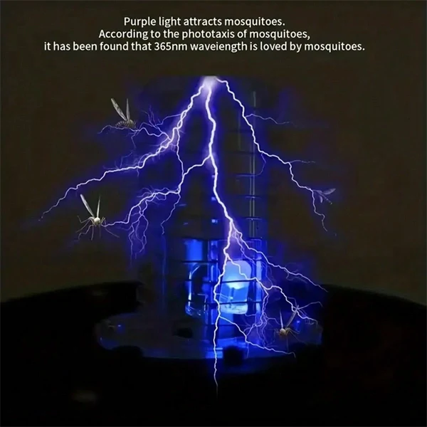 Solar Powered Waterproof Mosquito Killer Lamp – Outdoor Electric Fly Trap & Insect Zapper for Garden & Yard