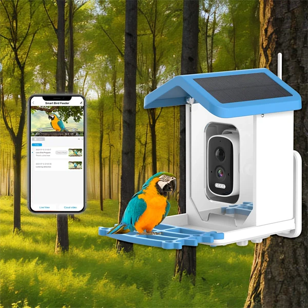 Solar Smart Bird Feeder with HD Camera - Smart Al Identify 11000+ Bird Species