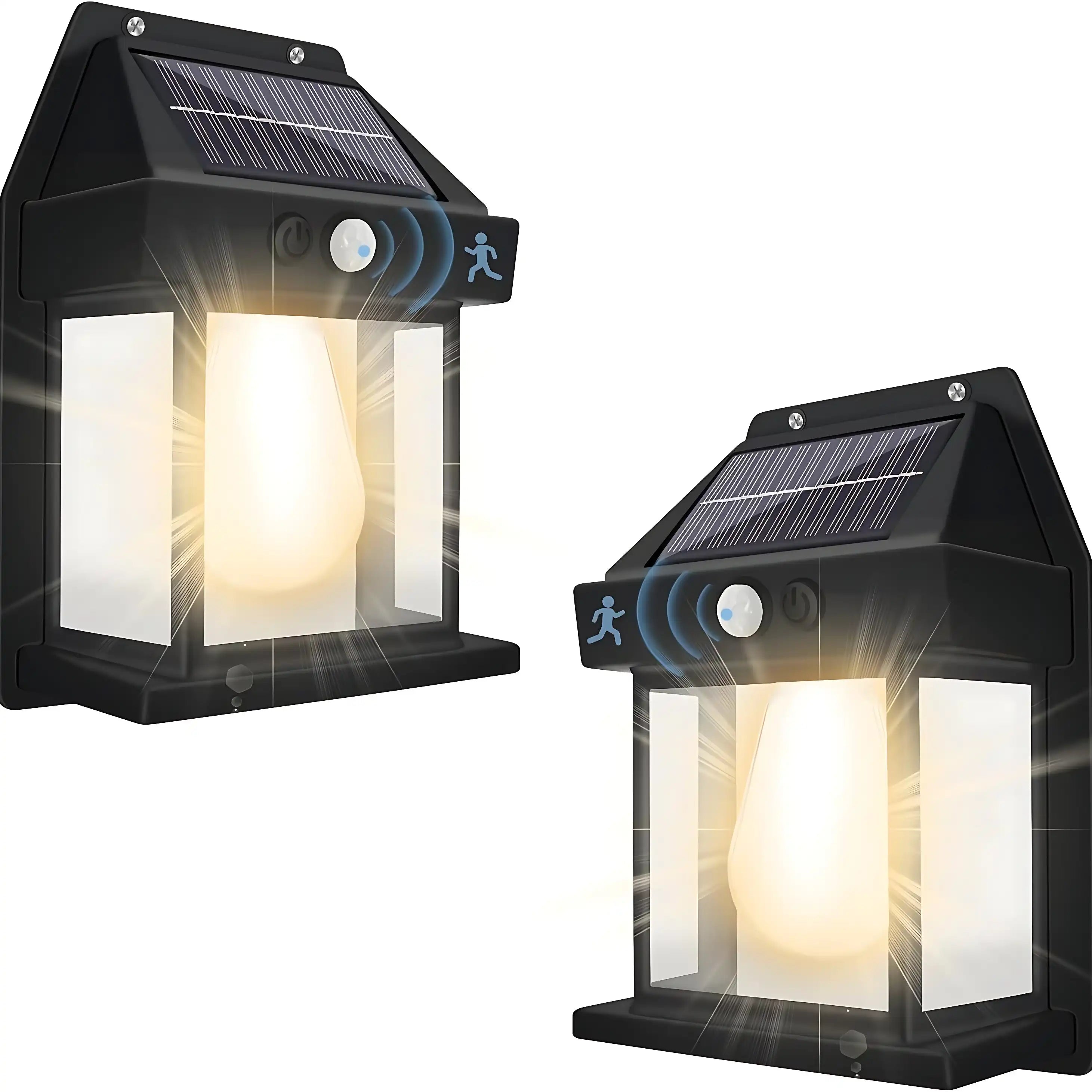 Solar Tungsten Bulb Light 360 Motion Sensor Bright LED Wall Light