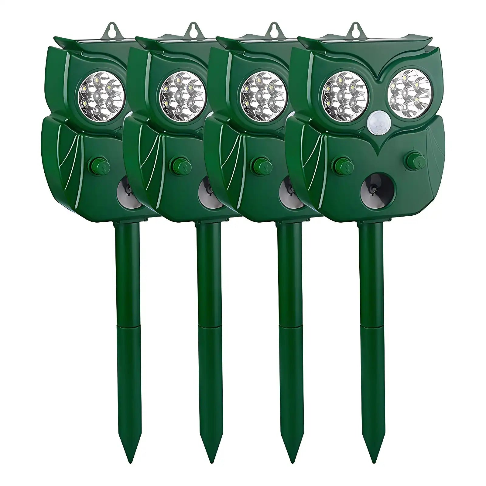 Solar Ultrasonic Animal Repeller, Waterproof Outdoor Use, Humane Motion-Activated Deterrent for Deer, Dogs, Raccoons, Skunks, Squirrels, Cats, 5 Modes for Yard & Home Protection