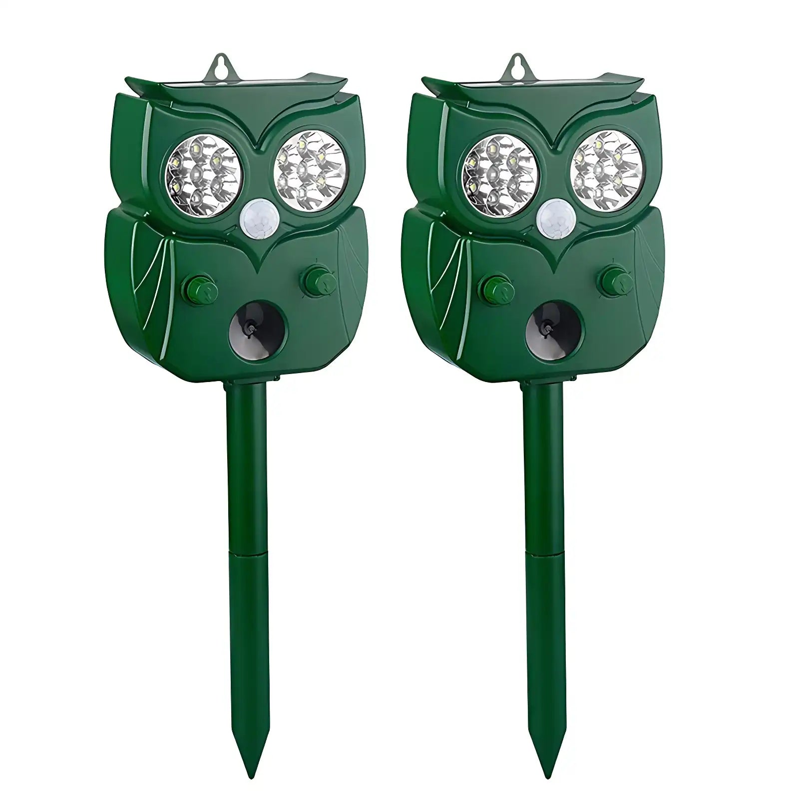 Solar Ultrasonic Animal Repeller, Waterproof Outdoor Use, Humane Motion-Activated Deterrent for Deer, Dogs, Raccoons, Skunks, Squirrels, Cats, 5 Modes for Yard & Home Protection