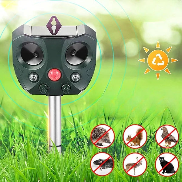 Solar Ultrasonic Mice Repellent Squirrel Repellent Foxes Repeller Rodent Repeller