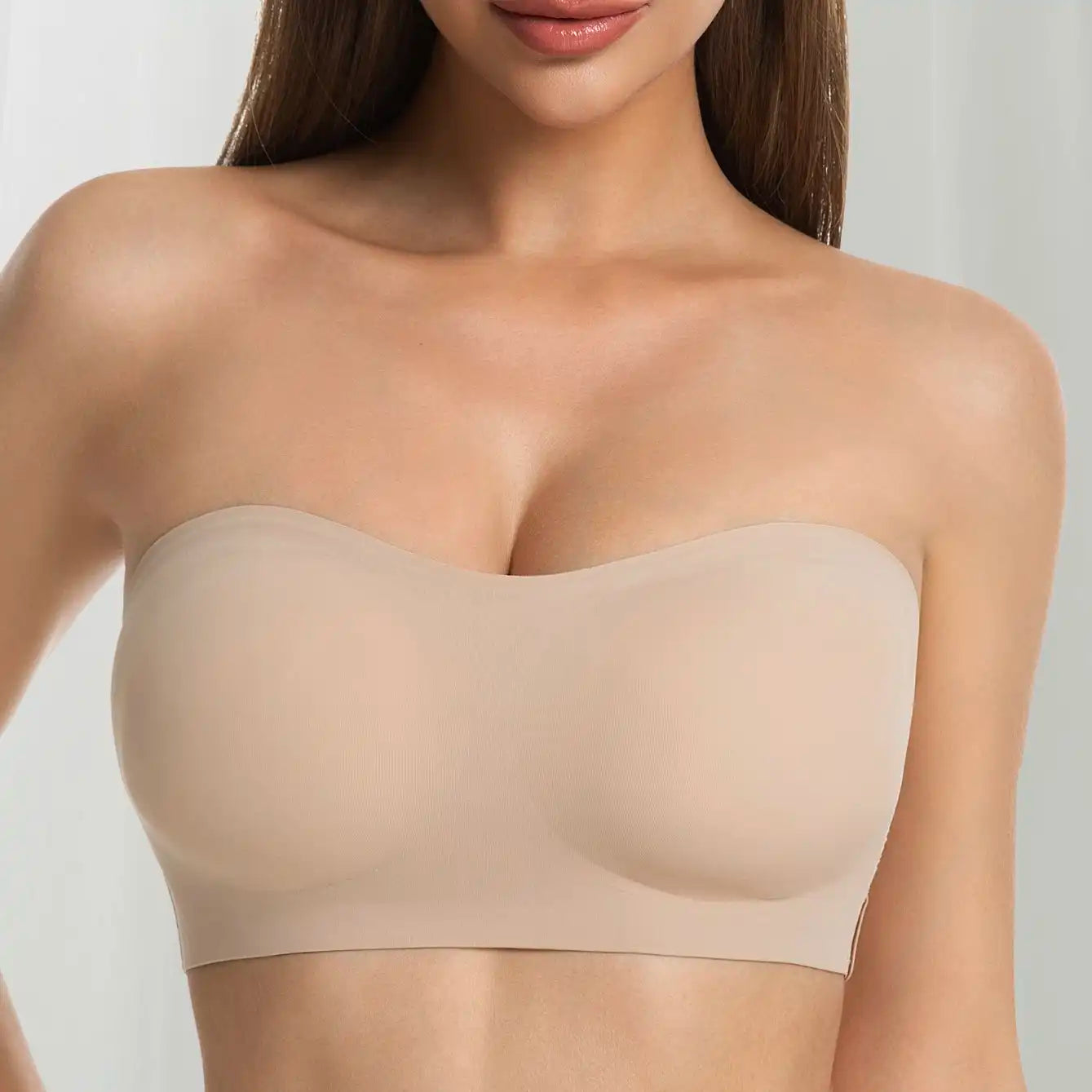 Stay-Up Strapless Bra: Cross Side Buckle