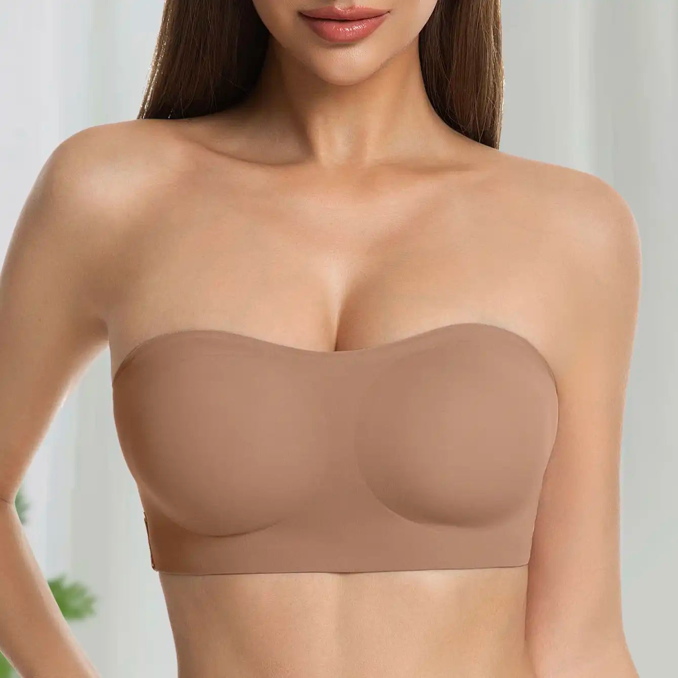 Stay-Up Strapless Bra: Cross Side Buckle