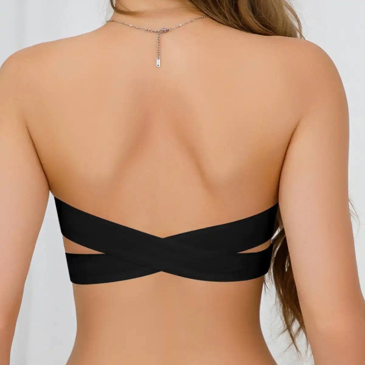 Stay-Up Strapless Bra: Cross Side Buckle