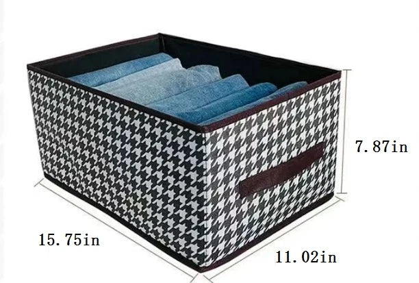 3PCS Multi - Functional Large Capacity Storage Foldable Clothes Pants Organizer Closet Clothing Organizer Box
