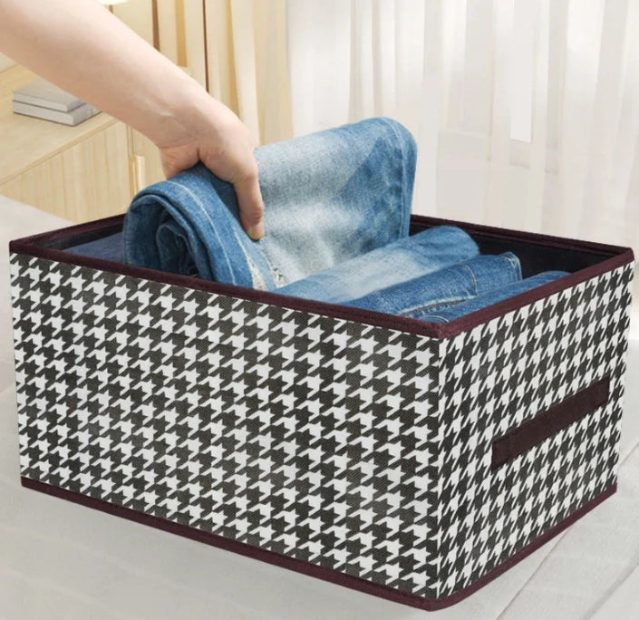 3PCS Multi - Functional Large Capacity Storage Foldable Clothes Pants Organizer Closet Clothing Organizer Box