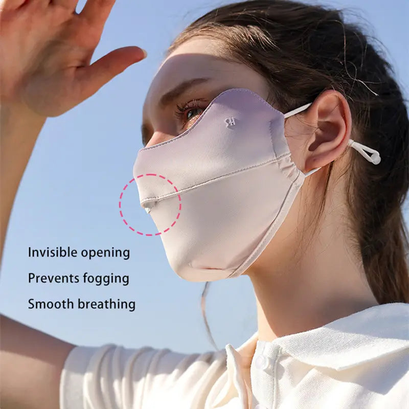 Summer Cooling Gradient UV Protection Face Mask