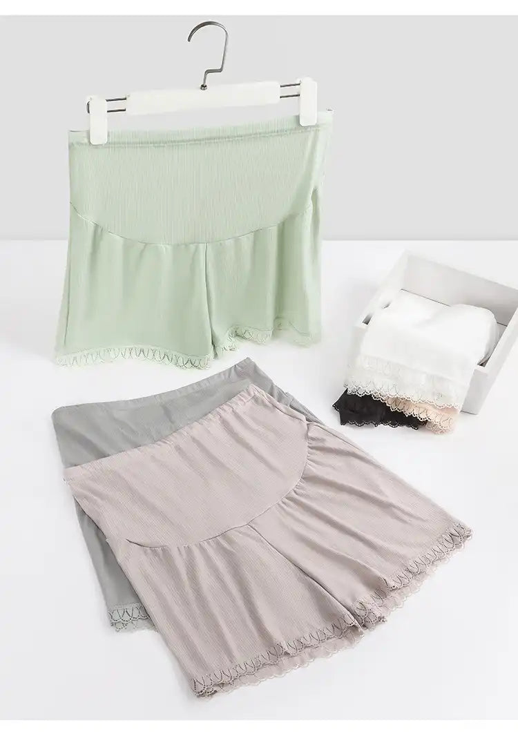 Summer Maternity Shorts - Icy Cool & Anti-Slip High Waist Loungewear (Plus Size)