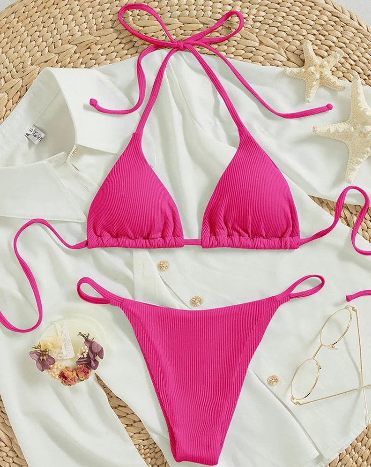 2025 Women Sexy Bikinis Triangle Swimsuit Beachwear Summer