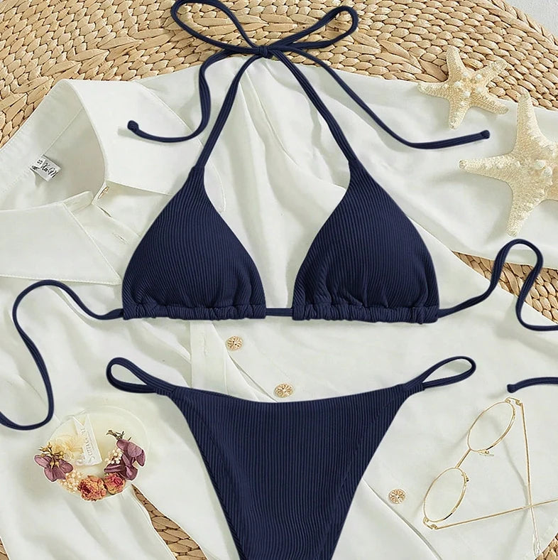 2025 Women Sexy Bikinis Triangle Swimsuit Beachwear Summer