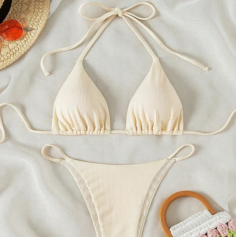 2025 Women Sexy Bikinis Triangle Swimsuit Beachwear Summer