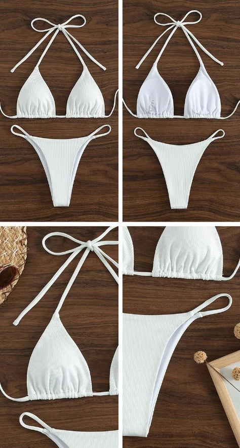 2025 Women Sexy Bikinis Triangle Swimsuit Beachwear Summer