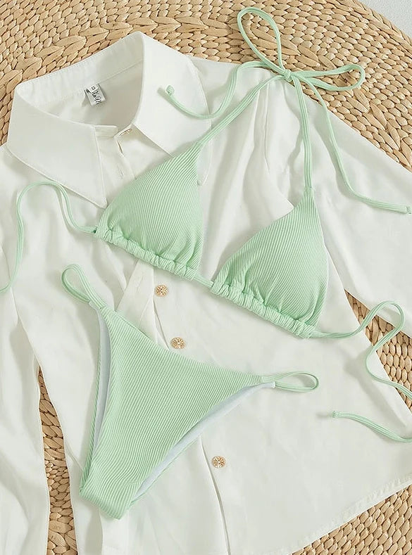 2025 Women Sexy Bikinis Triangle Swimsuit Beachwear Summer