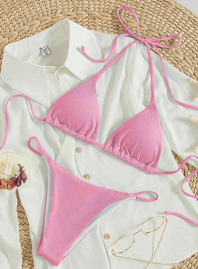 2025 Women Sexy Bikinis Triangle Swimsuit Beachwear Summer