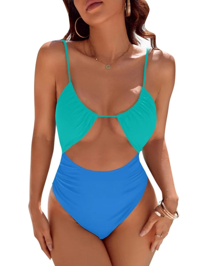 Women's One Piece Swimsuit Tummy Control Bathing Suit Sexy Flattering Cheeky Swimwear