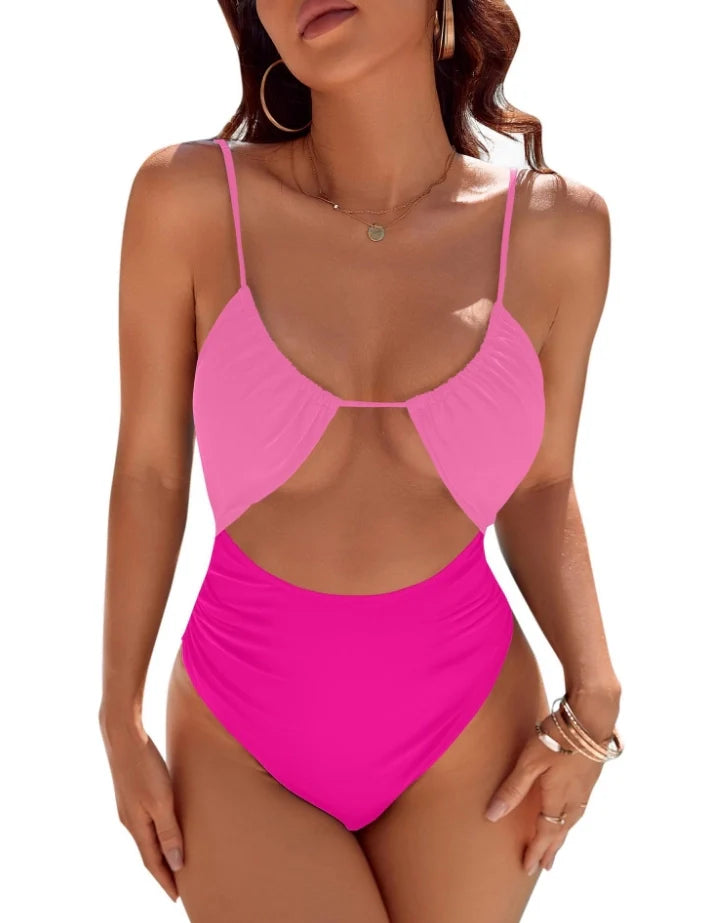 Women's One Piece Swimsuit Tummy Control Bathing Suit Sexy Flattering Cheeky Swimwear