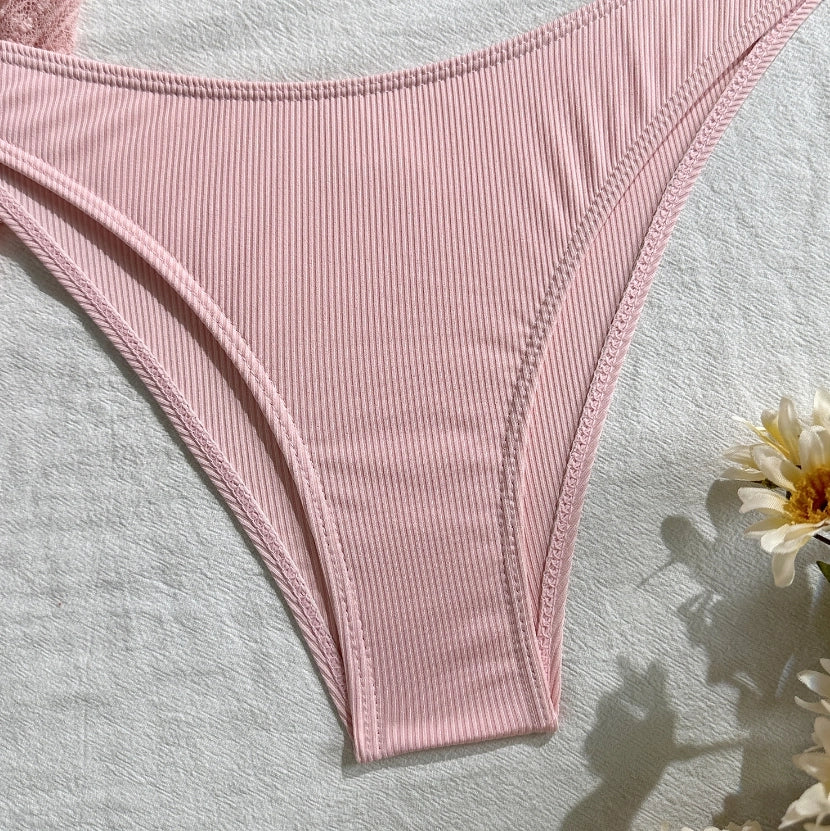 Women's 4-Piece Mesh Long Sleeve Bikini Set with Beach Skirt Holiday Bathing Suit