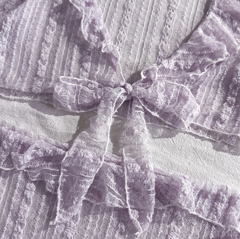 Women's 4-Piece Mesh Long Sleeve Bikini Set with Beach Skirt Holiday Bathing Suit