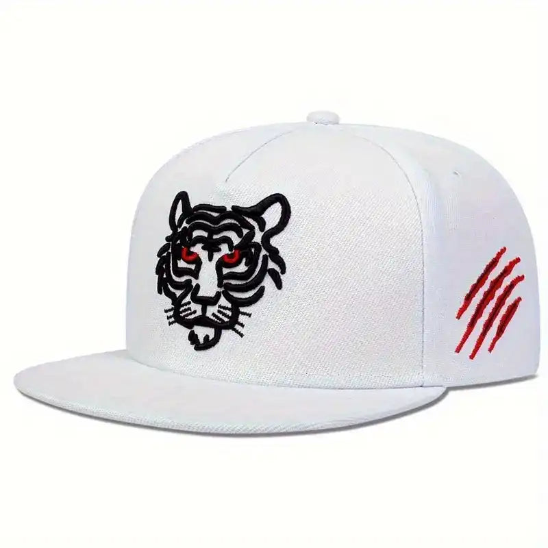 Tiger Embroidered Baseball Cap Adjustable Unisex Hip Hop Cap